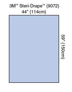 3M Prevention Steri-Drape Sheets 9072 - 20.0 Each