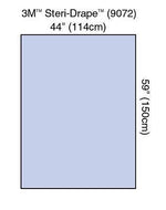 3M Prevention Steri-Drape Sheets 9072 - 80.0 Each
