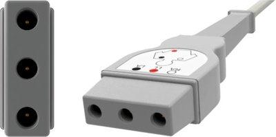 3M ECG Cables with Safety DIN Yoke Connection D3C56 - 1.0 Each