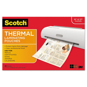 3M Scotch Thermal Laminating Pouches TP385625 25 Each