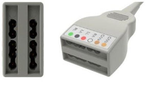 3M Yokemate LWS ECG Cable with Safety DIN Connector YMC10PH55 - 1.0 Each