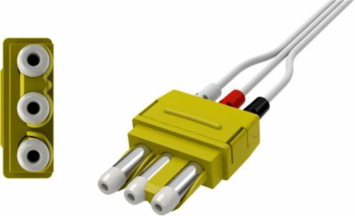 AMC&E 3-Lead DIN to Pinch Disposable Leadwires - YMDLW3P - 1 Each - MDL-MMMYMDLW3PH