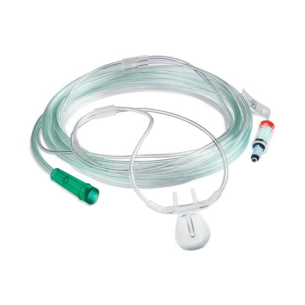 Masimo Adapter NomoLine Sampling Line Adult Nasal / Oral Cannula with O2 - 3824 - 25 Each