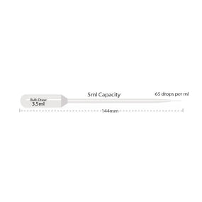 5 mL Extended-Tip Transfer Pipets - P4122-01 - 500 Each - MDL-MNBP412201