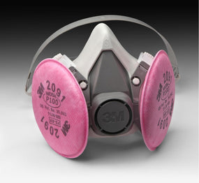 3M 3M Half Facepiece Respirator Assemblies with P100 Filters 6191 24.0 Each