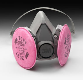 3M 3M Half Facepiece Respirator Assemblies with P100 Filters 6291 24.0 Each