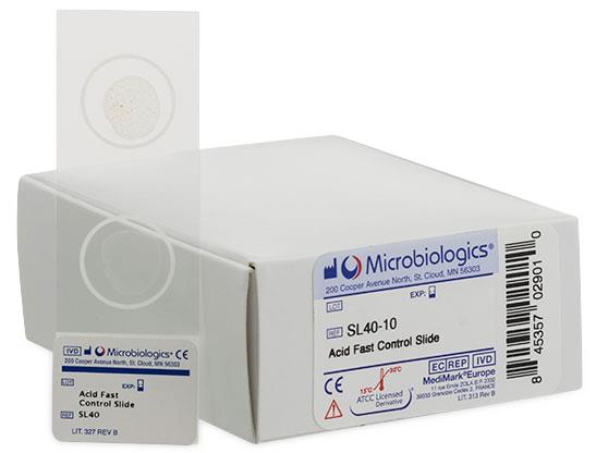 Microbiologics Microbiology Acid Fast Control Slide - MOGSL4010