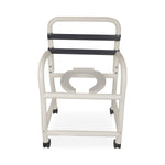 MOR-MEDICAL INTERNATIONAL PVC Shower Commode Chairs with New Era Infection Control Design EDNE-310HS-3TWL-NC 1 Each - MDL-MORD310HS3TNC