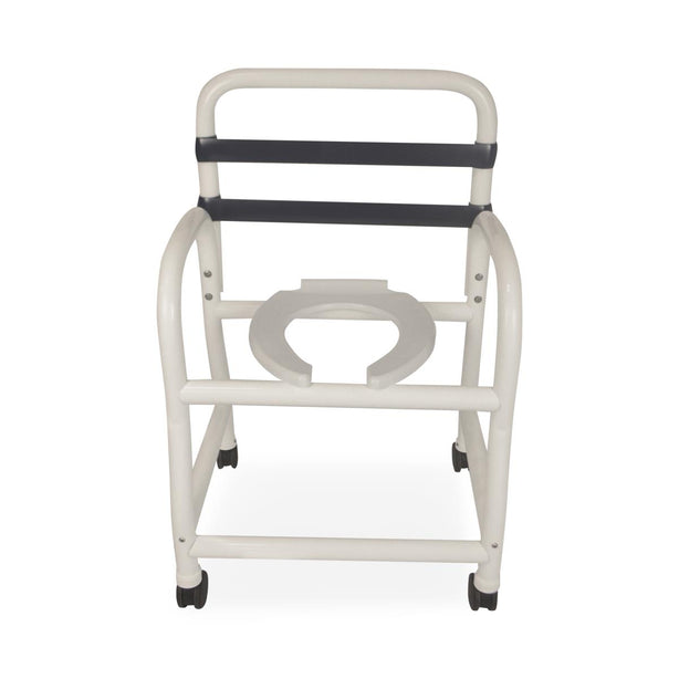 MOR-MEDICAL INTERNATIONAL PVC Shower Commode Chairs with New Era Infection Control Design EDNE-310HS-3TWL-NC 1 Each - MDL-MORD310HS3TNC
