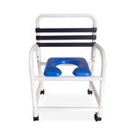 MOR-MEDICAL INTERNATIONAL PVC Shower Commode Chairs with New Era Infection Control Design DNE-310-3TWL-NC 1 Each - MDL-MORDNE3103TNC