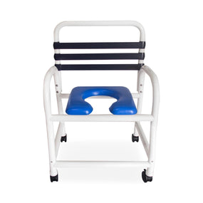 MOR-MEDICAL INTERNATIONAL PVC Shower Commode Chairs with New Era Infection Control Design DNE-310-3TWL-NC 1 Each - MDL-MORDNE3103TNC