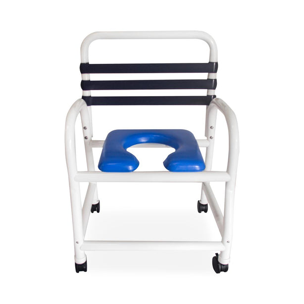 MOR-MEDICAL INTERNATIONAL PVC Shower Commode Chairs with New Era Infection Control Design DNE-310-3TWL-NC 1 Each - MDL-MORDNE3103TNC
