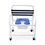 MOR-MEDICAL INTERNATIONAL PVC Shower Commode Chairs with New Era Infection Control Design DNE-435-4TWL 1 Each - MDL-MORDNE4354TWL