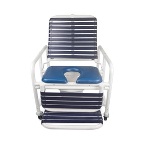 MOR-MEDICAL INTERNATIONAL PVC Shower Commode Chairs with New Era Infection Control Design DNE-REC-610BAR-FF-LR-PAIL 1 Each - MDL-MORDNE610BARF