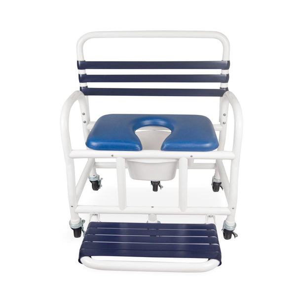 MOR-MEDICAL INTERNATIONAL PVC Shower Commode Chairs with New Era Infection Control Design DNE-710-4L-FF 1 Each - MDL-MORDNE7104LFF