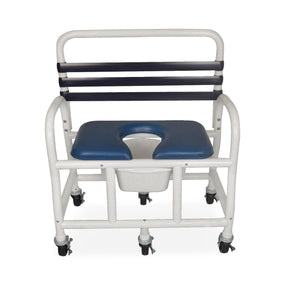 MOR-MEDICAL INTERNATIONAL PVC Shower Commode Chairs with New Era Infection Control Design DNE-710-4L 1 Each - MDL-MORDNE7104L