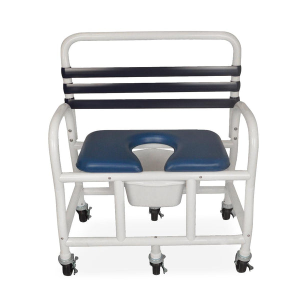 MOR-MEDICAL INTERNATIONAL PVC Shower Commode Chairs with New Era Infection Control Design DNE-710-4L 1 Each - MDL-MORDNE7104L