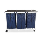 MOR-MEDICAL INTERNATIONAL PVC Triple Hampers with New Era Infection Control Design DNE-SM-T-FP 1 Each - MDL-MORDNESMTFP