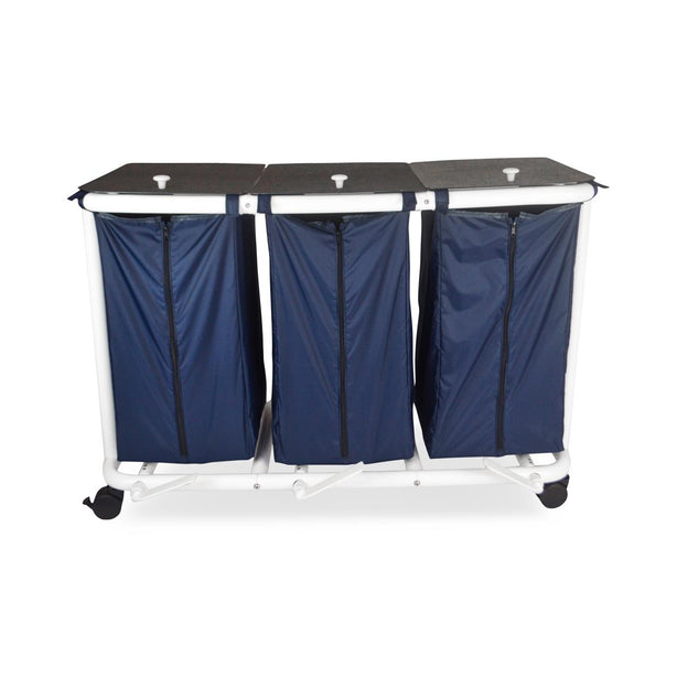 MOR-MEDICAL INTERNATIONAL PVC Triple Hampers with New Era Infection Control Design DNE-SM-T-FP 1 Each - MDL-MORDNESMTFP