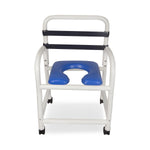 MOR-MEDICAL INTERNATIONAL PVC Shower Commode Chairs with New Era Infection Control Design EDNE-310-3TWL-NC 1 Each - MDL-MOREDNE3103TN