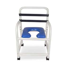 MOR-MEDICAL INTERNATIONAL PVC Shower Commode Chairs with New Era Infection Control Design EDNE-310-3TWL-NC 1 Each - MDL-MOREDNE3103TN