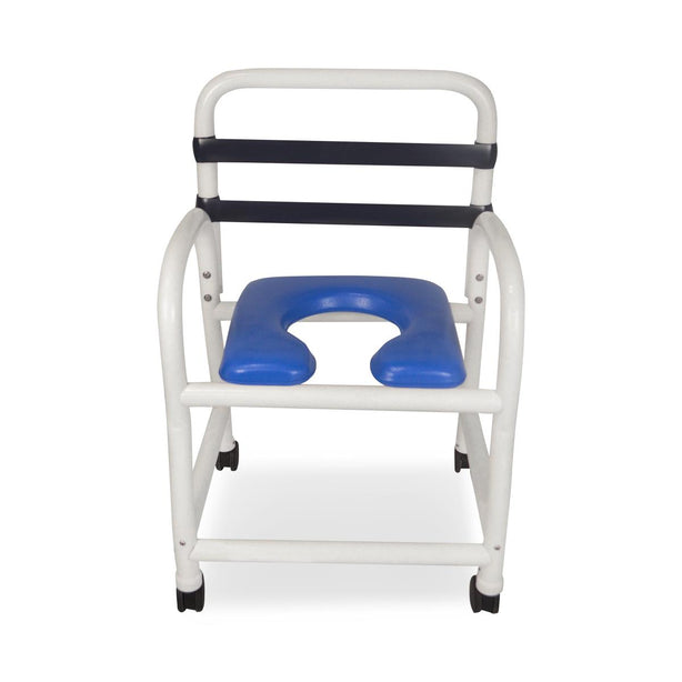 MOR-MEDICAL INTERNATIONAL PVC Shower Commode Chairs with New Era Infection Control Design EDNE-310-3TWL-NC 1 Each - MDL-MOREDNE3103TN