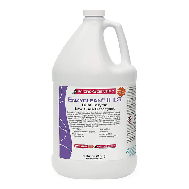 Micro Scientific Inc Enzyclean II LS Dual Enzyme Low Suds Instrument Detergent Z6 4.0 Each-MDL-MOSZ6