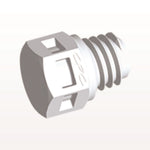 Threaded Plug, White, 100/Bag - 10-32 UNF Thread - MP30