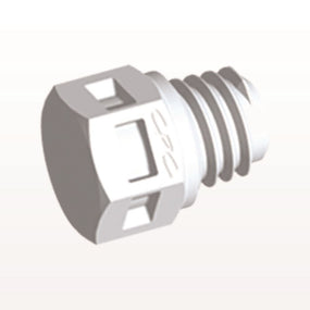 Threaded Plug, White, 100/Bag - 10-32 UNF Thread - MP30