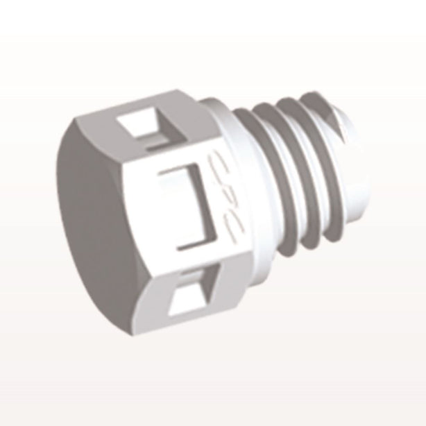 Threaded Plug, White, 100/Bag - 10-32 UNF Thread - MP30