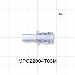 MPC™ Connector, Insert, Non-Valved, Barbed - Fits 1/4 inch ID Tubing (0.25 inch, 6.35 mm) - MPC22004T03M