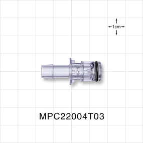 MPC™ Connector, Insert, Non-Valved, Barbed - Fits 1/4 inch ID Tubing (0.25 inch, 6.35 mm) - MPC22004T03