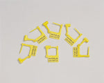 Waterloo Aluminum Cart Emergency Accessory Package Breakaway Seal, Numbered, Plastic - PS-100 - 100 Each