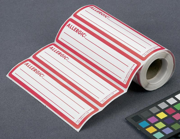 Write-In Allergic Label - 3500 - 1 Each - MDL-MPH02C3500