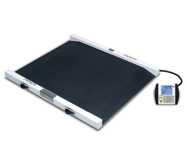 Cardinal/Detecto CO Detecto Portable Digital Wheelchair Scale with Dual Ramps, 1,000 lb. (450 kg) Weight Capacity - 6500 - 1 Each