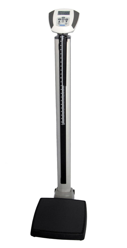 HEALTHOMETER PROFESSIONAL SCALES Digital Eye-Level Physician Scales with Mechanical Height Rod 597KL 1 Each - MDL-MPH07HP3