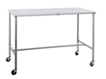 Blickman Ind Sawyer H-Brace Instrument Table, 60" W x 24" D x 34" H - MPH08046H
