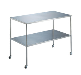 Umf Medical UMF Medical Instrument Tables with Shelf SS8018 1.0 Each-MDL-MPH08IT04C