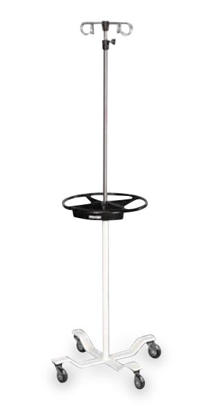 Pryor Four Patient Support IV Stand with 4 Legs, 4 Hooks, 56" to 102" H - MPH08IV5113