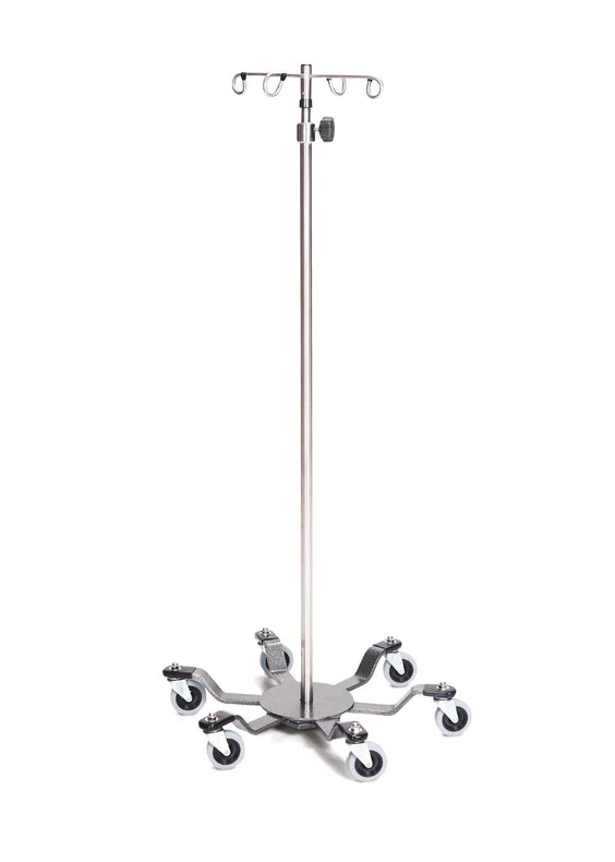 MID CENTRAL MEDICAL 6-Leg IV Poles MCM276 1 Each - MDL-MPH08MCM276