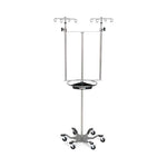 Double IV Pole w/Steering Wheel/Tray - MCM286 - 1 Each - MDL-MPH08MCM286