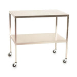 Mid Central Medical Stainless Steel Instrument Tables w/Shelf MCM501 - 1.0 Each
