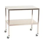 Mid Central Medical Stainless Steel Instrument Tables w/Shelf MCM503 - 1.0 Each