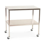 Mid Central Medical Stainless Steel Instrument Tables w/Shelf MCM505 - 1.0 Each