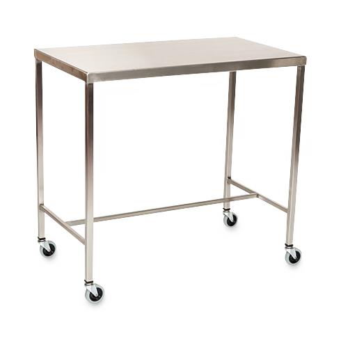 Mid Central Medical Stainless Steel H-Brace Instrument Table - MPH08MCM510