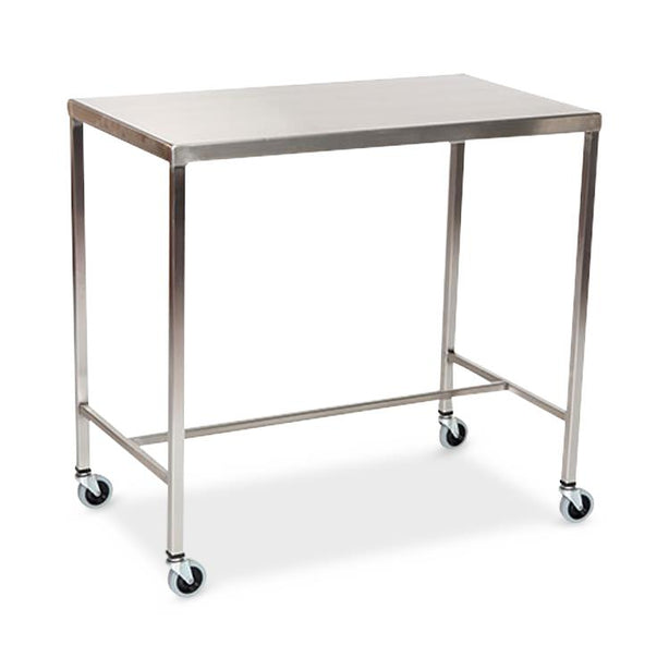 Mid Central Medical Stainless Steel H-Brace Instrument Table - MPH08MCM511