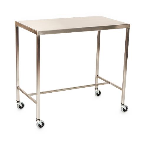 Mid Central Medical Stainless Steel H-Brace Instrument Table - MPH08MCM512