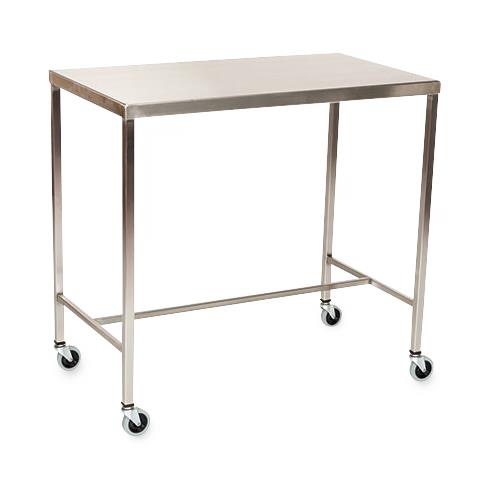 Mid Central Medical Stainless Steel H-Brace Instrument Table - MPH08MCM513