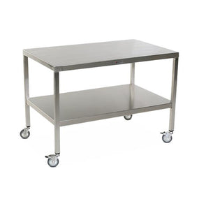 Stainless Steel Tables with Two Shelves and Casters - MCM570S-CA - 1 Each - MDL-MPH08MCM570SC