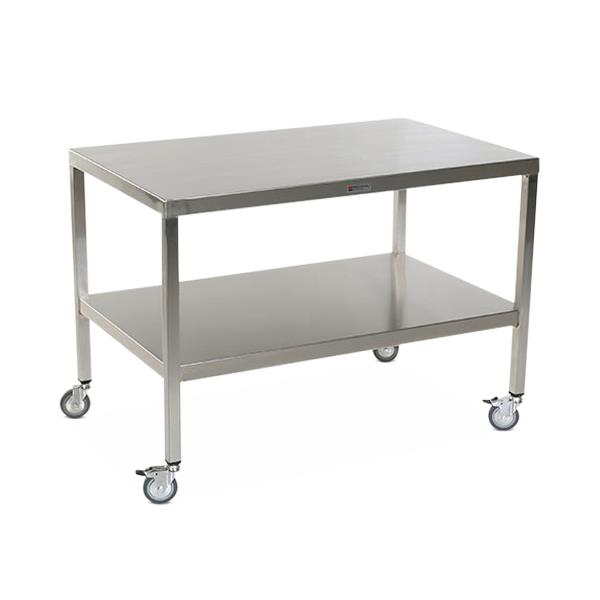 Stainless Steel Tables with Two Shelves and Casters - MCM570S-CA - 1 Each - MDL-MPH08MCM570SC